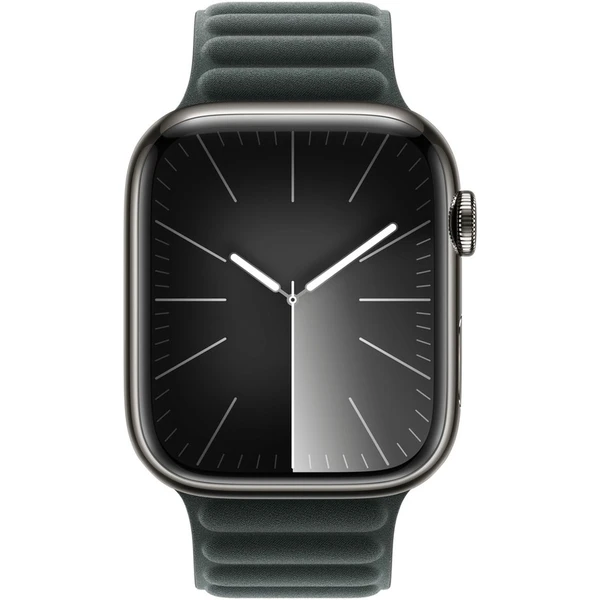 Apple Watch 49/45/44/42mm listově zelený magnetický tah S/M - Řemínky - Obrázek A5H5000701
