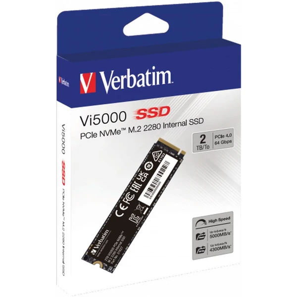 VERBATIM SSD Vi5000 Internal PCIe NVMe M.2 SSD 2TB - SSD disky - Obrázek A663000O01