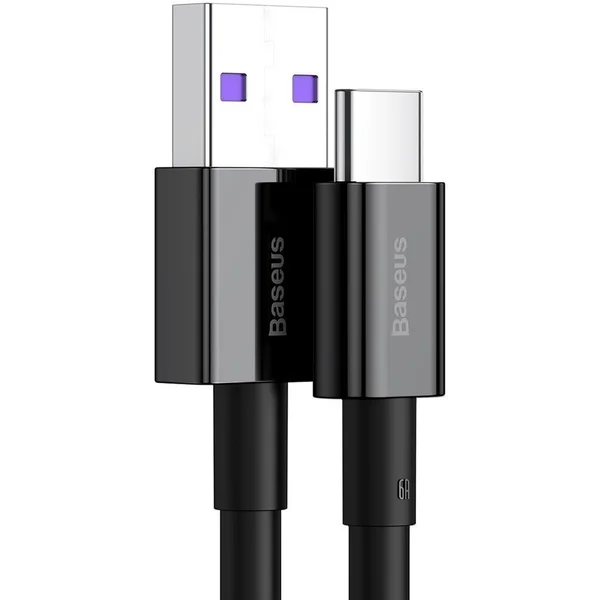Baseus Superior USB-A/USB-C napájecí kabel 66W 2m černý - Kabely a redukce - Obrázek A66E300401