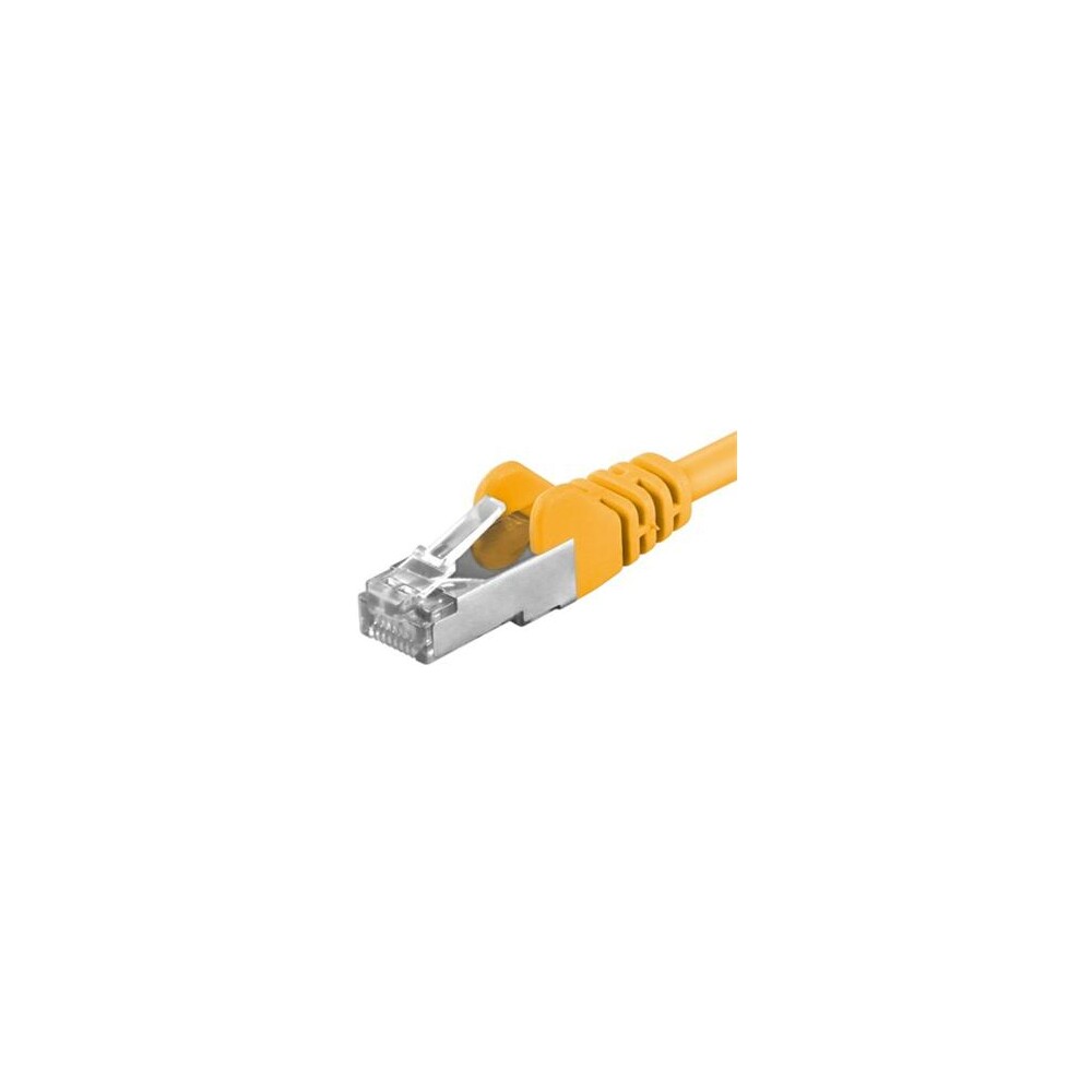 Premiumcord Patch kabel CAT 6a S-FTP RJ45-RJ45 AWG 26/7 1m žlutý