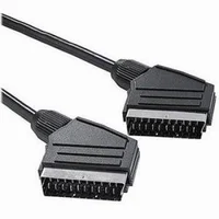 PremiumCord SCART/SCART kabel 5m černý - Kabely a redukce