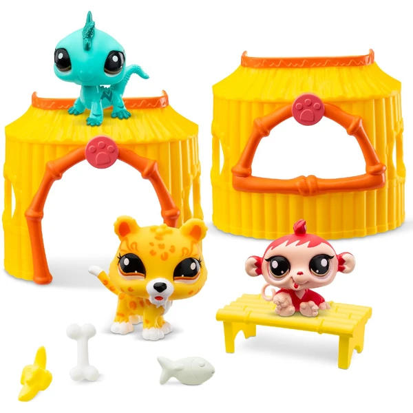 Littlest Pet Shop 3 figurky Džungle - Figurky - Hlavní obrázek