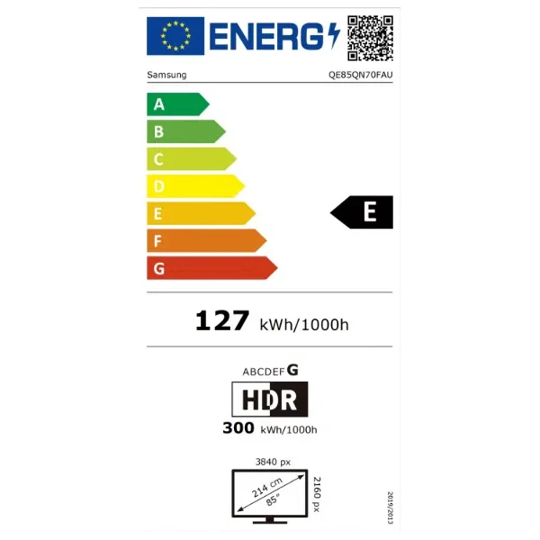 Samsung 4K Neo QLED smart TV QE85QN70F 85" - Televize - Obrázek A74G000N01