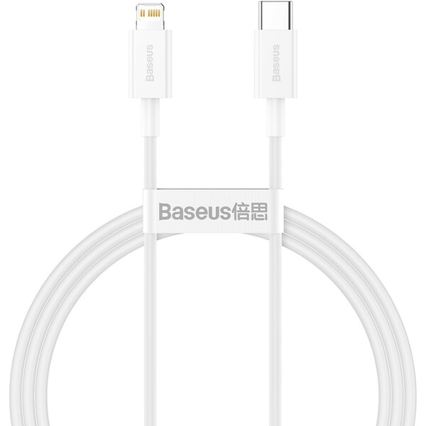 Baseus Superior Series rychlonabíjecí kabel Lightning 20W 1m bílá
