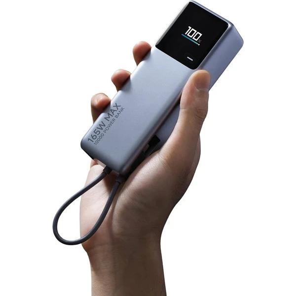 Xiaomi 165W Power Bank 10000mAh powerbanka s kabelem stříbrná	 - Powerbanky - Obrázek A77F000L01