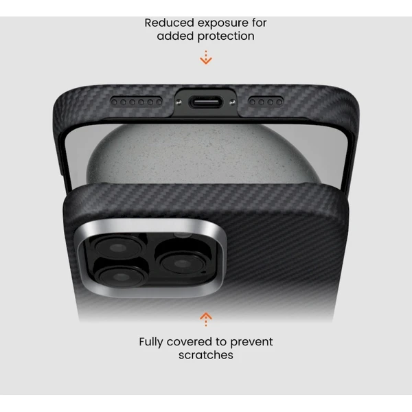 Pitaka MagEZ Case 5 MagSafe kryt iPhone 16 Black/Grey Twill - Pouzdra - Obrázek A788000O01