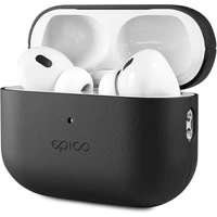 Epico kožený kryt pro Airpods Pro 2 černý - Pouzdra