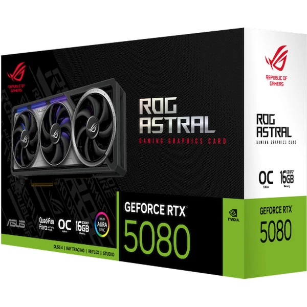 ASUS ROG Astral NVIDIA GeForce RTX 5080 16GB GDDR7 OC - Grafické karty - Obrázek A7JB000O01