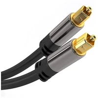 PremiumCord Toslink/Toslink optický kabel s pozlacenými konektory 1m černý - Kabely a redukce