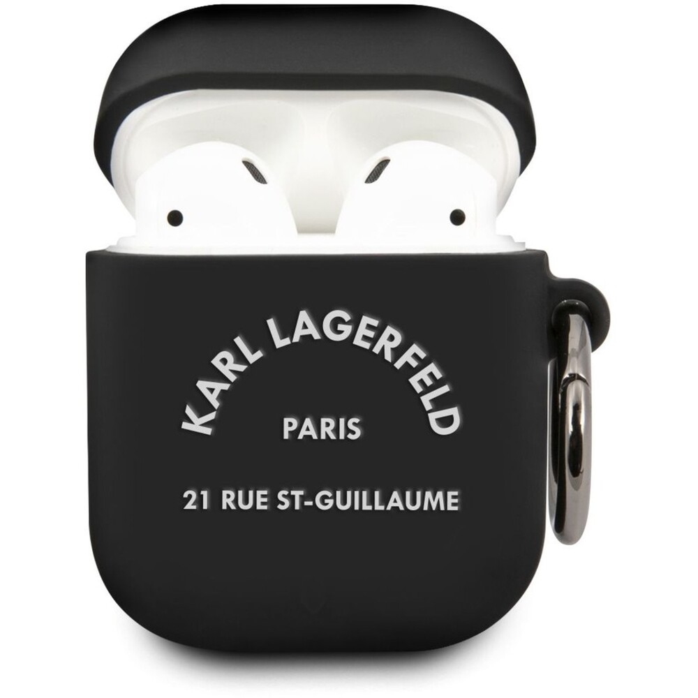 Karl Lagerfeld Rue St Guillaume pouzdro Airpods 1/2 černé
