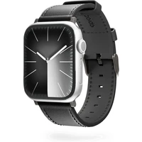Epico Watch kožený řemínek pro Apple Watch 38/40/41mm černý - Řemínky