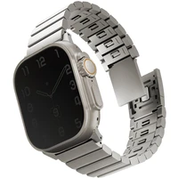 UNIQ Strova Mag ocelový řemínek pro Apple Watch 49/46/45/44/42mm stříbrný - Řemínky
