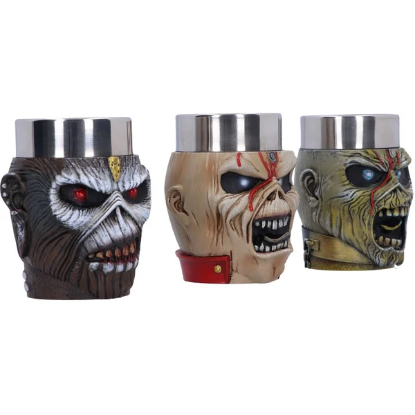 Set 3 panákovek Nemesis Now Iron Maiden - Eddie 9 cm - Sklenice - Obrázek A91H000N01