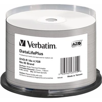 VERBATIM DVD-R(50 ks)/Spindle/16X/4.7GB/DataLife Plus Wide Thermal Professional Bez loga - Optické disky