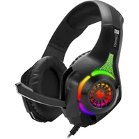 Connect IT Biohazard RGB herní drátová sluchátka černá - Sluchátka