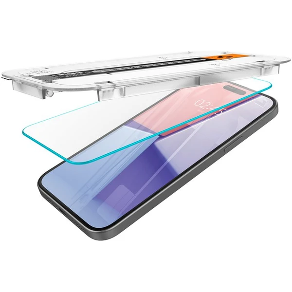 Spigen Glass tR EZ Fit HD tvrzené sklo iPhone 16 Plus/15 Plus čiré - Ochranné folie a skla - Obrázek A9T8000601
