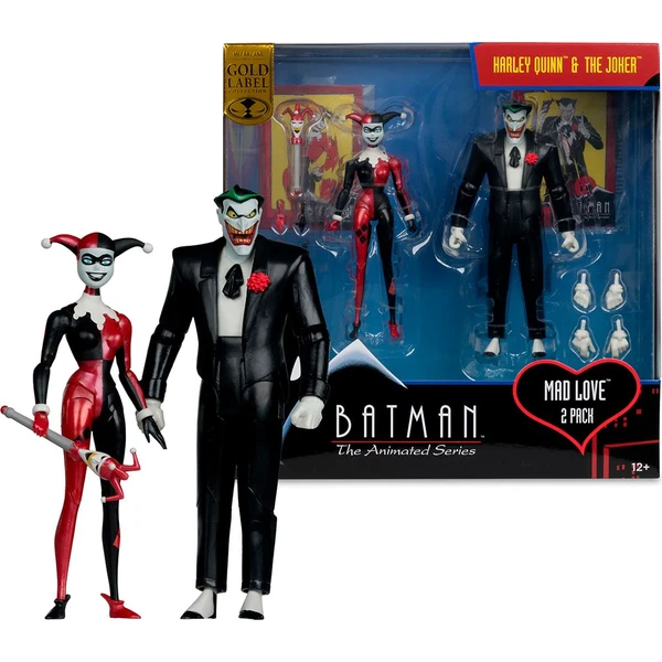 Akční figurky McFarlane Toys Batman: The Animated Series - Harley Quinn and Joker (Gold Label) 15 cm - Figurky - Obrázek A9YM000K01