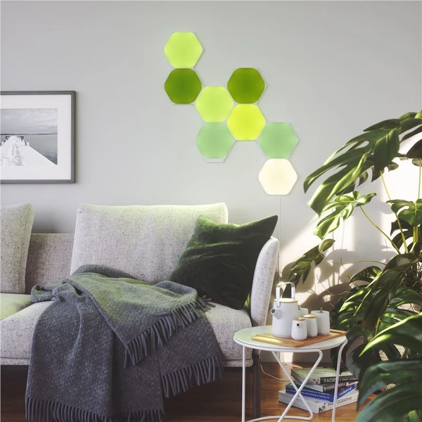 Nanoleaf Shapes Hexagons Smarter Kit chytré modulární osvětlení (9 Panels) - Chytrá osvětlení - Obrázek A9Z3600301