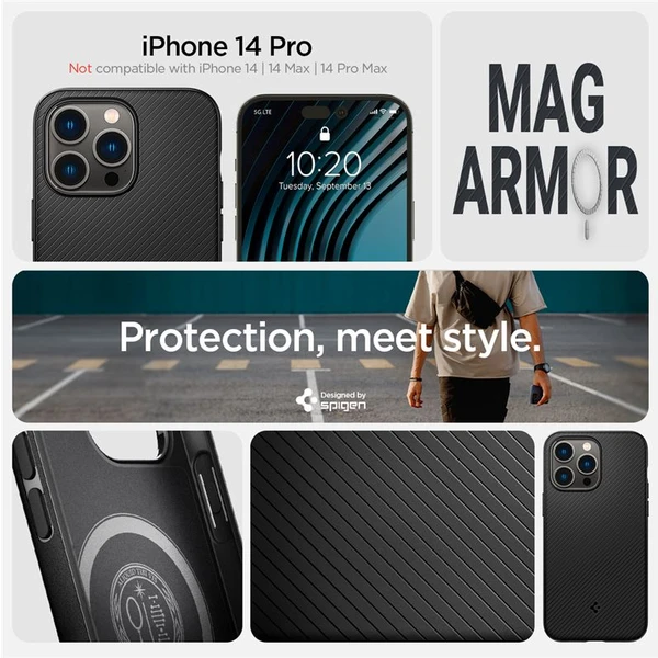 Spigen Mag Armor kryt iPhone 14 Pro černý - Pouzdra - Obrázek AA1H300401