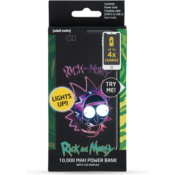 Lazerbuilt svítící powerbanka Rick and Morty 10000 mAh - Powerbanky - Obrázek AA7H000K01
