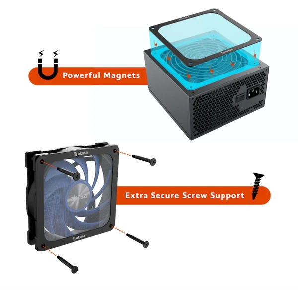 Akasa 120mm Strong Magnetic PC Fan Filter - Prachové filtry a mřížky - Obrázek ABBJ000K01
