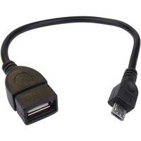 PremiumCord USB-A/MicroUSB-B redukce 0,2m černá - Kabely a redukce