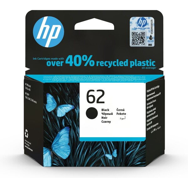 HP C2P04AE č. 62 Černá