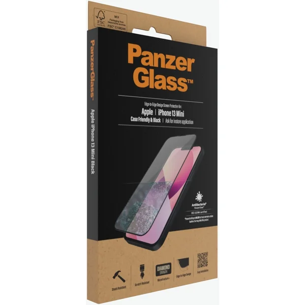 PanzerGlass™ Edge-to-Edge pro Apple iPhone 13 mini - Ochranné folie a skla - Obrázek AC50100501