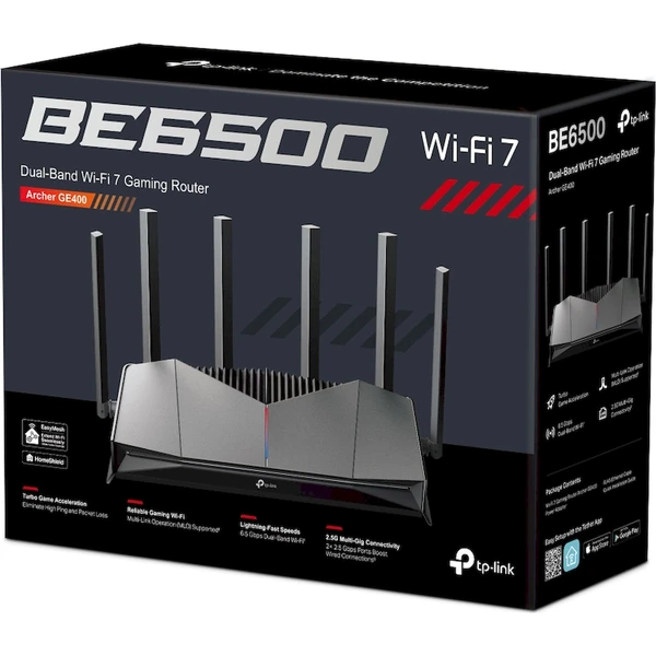 TP-Link Archer GE400 Wi-Fi 7 herní router černý - Routery - Obrázek AC9P000K01