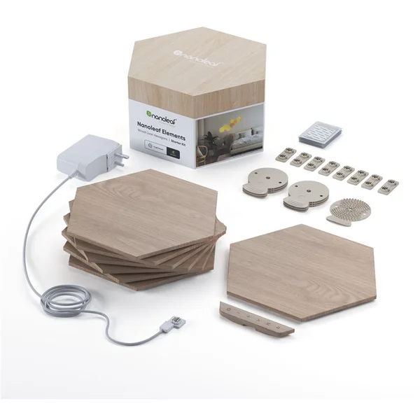 Nanoleaf Elements Hexagons Starter Kit 7 pack - Chytrá osvětlení - Obrázek ACMJF00101