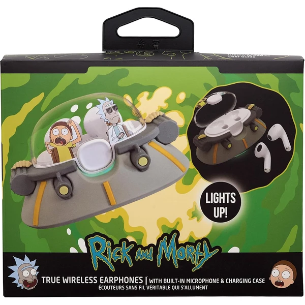 Lazerbuilt TWS sluchátka Rick and Morty - Space Cruiser - Sluchátka - Obrázek AEBG000K01