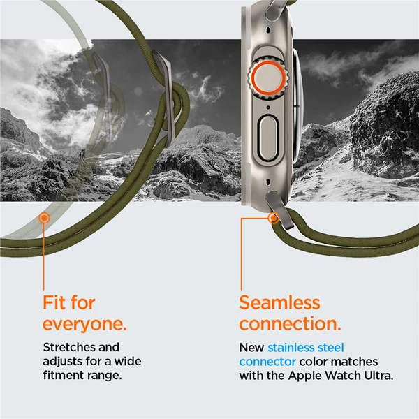 Spigen Lite Fit Ultra řemínek Apple Watch 49/46/45/44/42mm zelený - Řemínky - Obrázek AEN2000P01