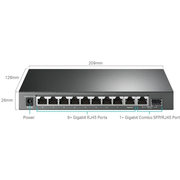 TP-LINK TL-SG1210MPE switch - Switche - Obrázek AFRJF00101