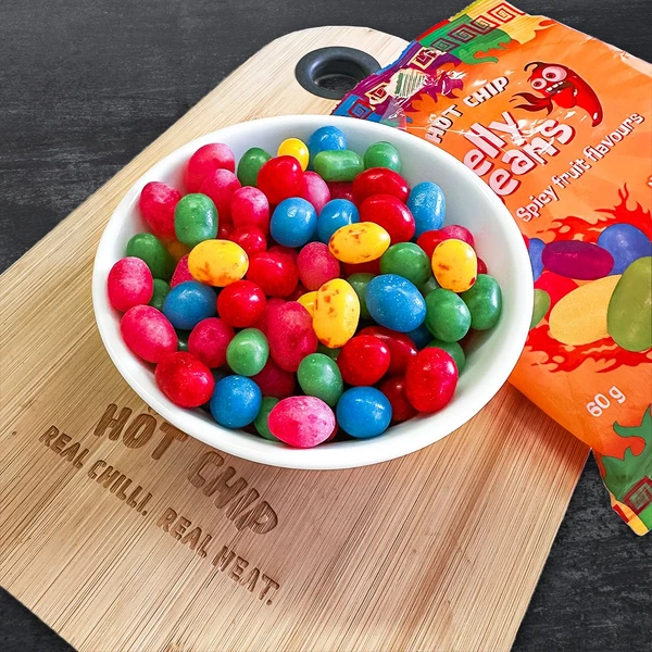 Bonbony Hot-Chip Jelly Beans - Chilli Ovoce 60 g - Cukrovinky - Obrázek AFUG000K01