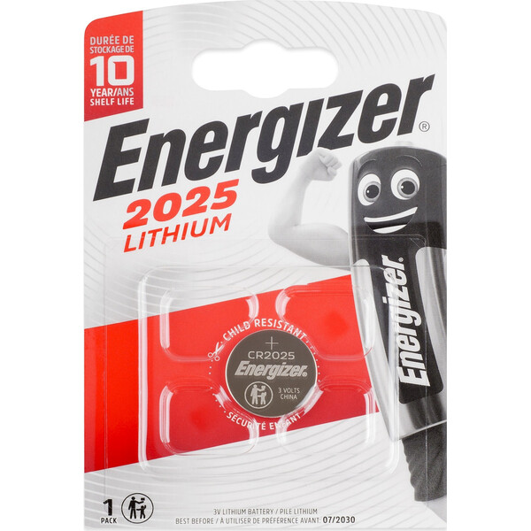 Energizer CR2025 lithiová knoflíková baterie Stříbrná