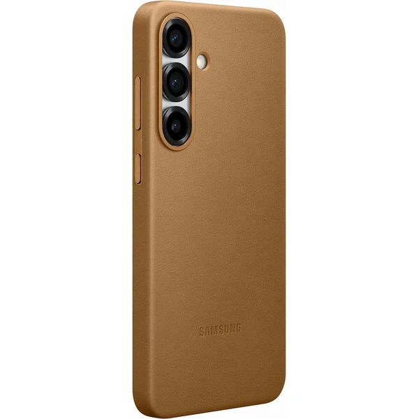 Samsung Kindsuit Case kryt z veganské kůže Galaxy S25+ zlatý - Pouzdra - Obrázek AHCC000J01