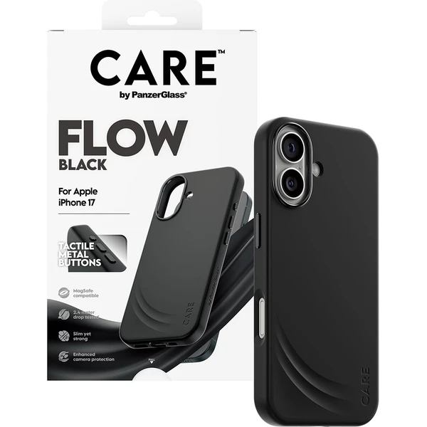 PanzerGlass® CARE Flow kryt s MagSafe Apple iPhone 17 černý - Pouzdra - Obrázek AHDH000K01