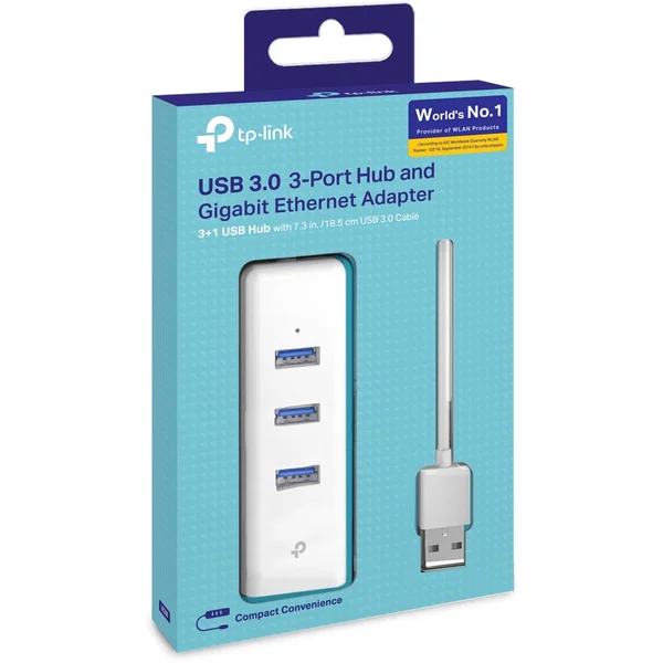 TP-Link UE330 USB 3.0 HUB + adaptér USB 3.0 na Ethernet, bílý - USB huby - Obrázek AIGFF00101