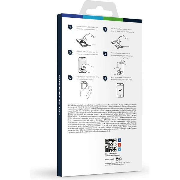 FIXED 2D tvrzené sklo 0,33mm ASUS Zenphone 2 ZE551ML - Ochranné folie a skla - Obrázek AIMO000101