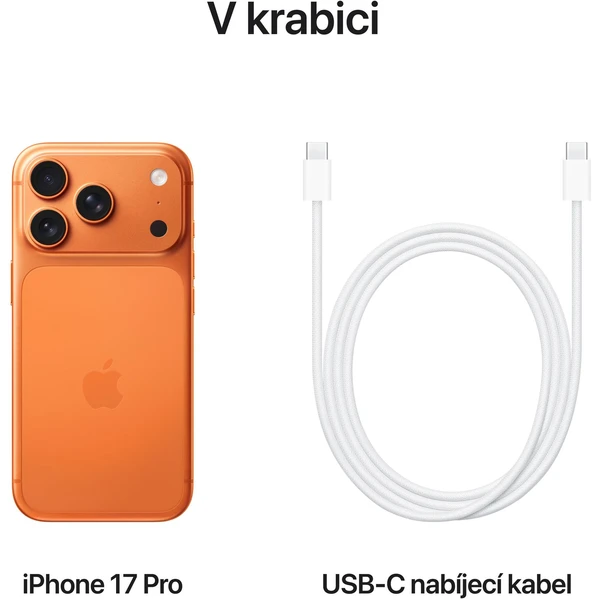 Apple iPhone 17 Pro 256GB kosmicky oranžový (Další) - Mobilní telefony - Obrázek AINH000K01