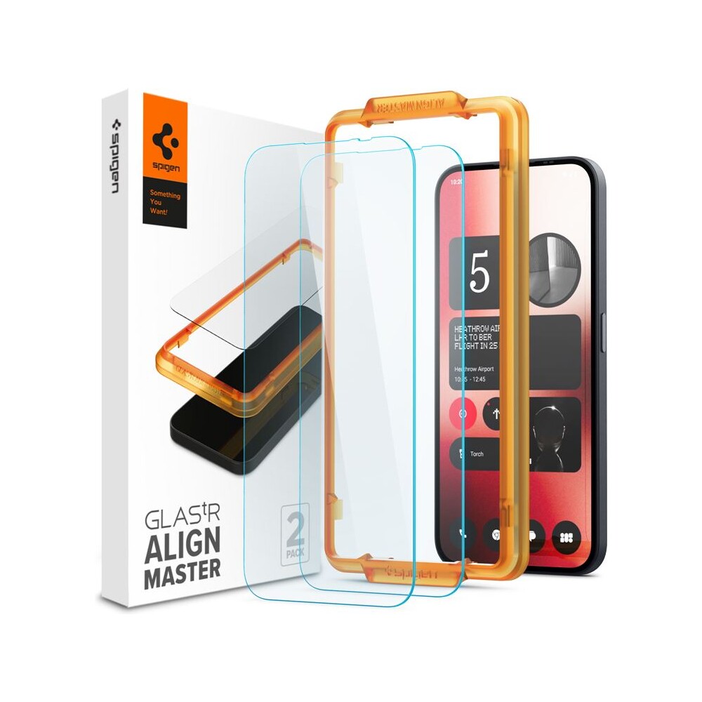 Spigen Glass tR AlignMaster 2 Pack tvrzené sklo Nothing Phone (2a)