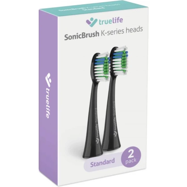 TrueLife SonicBrush K-series heads Standard black 2 pack - Náhradní hlavice - Obrázek AJVH100501
