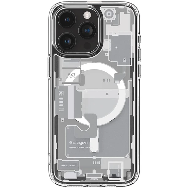 Spigen Ultra Hybrid MagFit kryt iPhone 15 Pro Max zero one bílý - Pouzdra - Obrázek AKHA000601