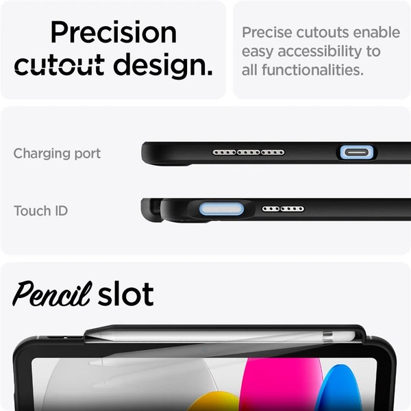 Spigen Rugged Armor zadní kryt iPad 10.9" (2022)/iPad 11" (2025) černý - Pouzdra - Obrázek AL75000J01