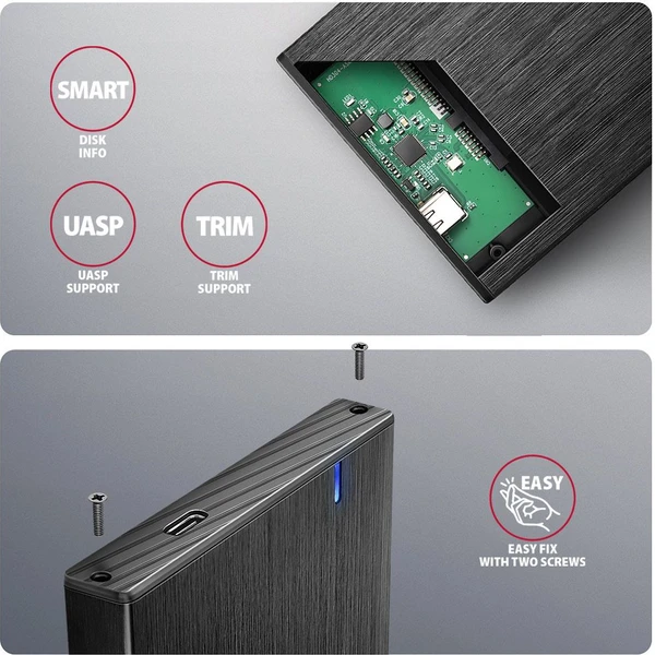 AXAGON EE25-XA6C externí box - Externí boxy - Obrázek AL9M000K01