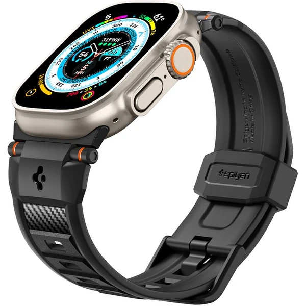 Spigen Rugged Ultra Band řemínek Apple Watch 49/46/45/44/42mm matně černý - Řemínky - Obrázek ALA1000P01
