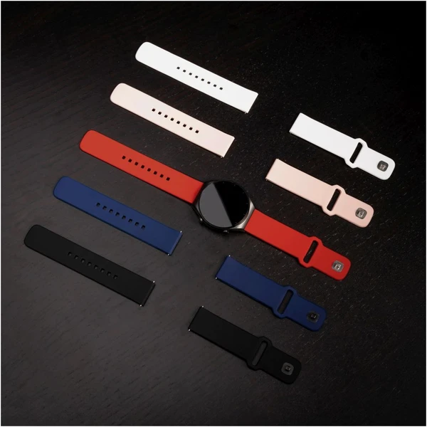 FIXED set silikonových řemínků s Quick Release 22mm pro smartwatch černý - Řemínky - Obrázek ALM2000O01