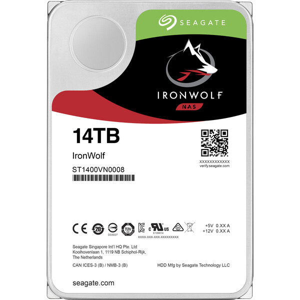 Seagate IronWolf HDD 3,5" 14TB