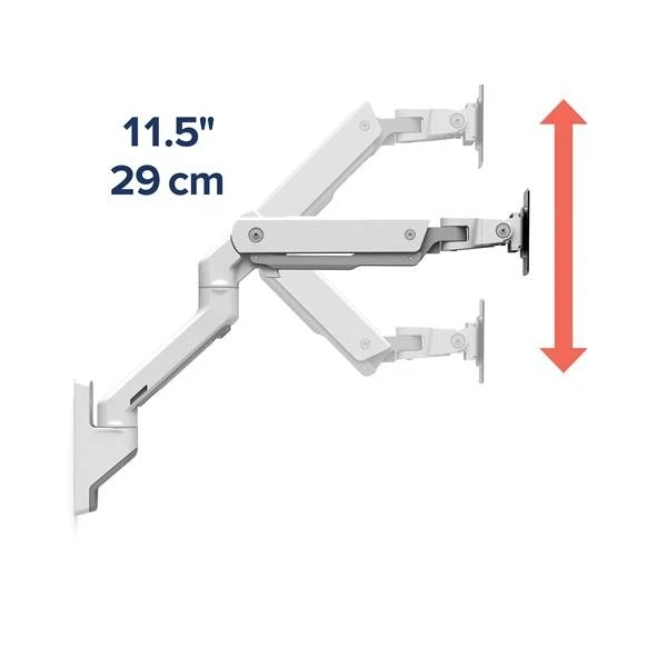 Ergotron HX Wall Nástěnné rameno pro 1 monitor 42' bílé - Držáky pro obrazovky - Obrázek ANMB100501