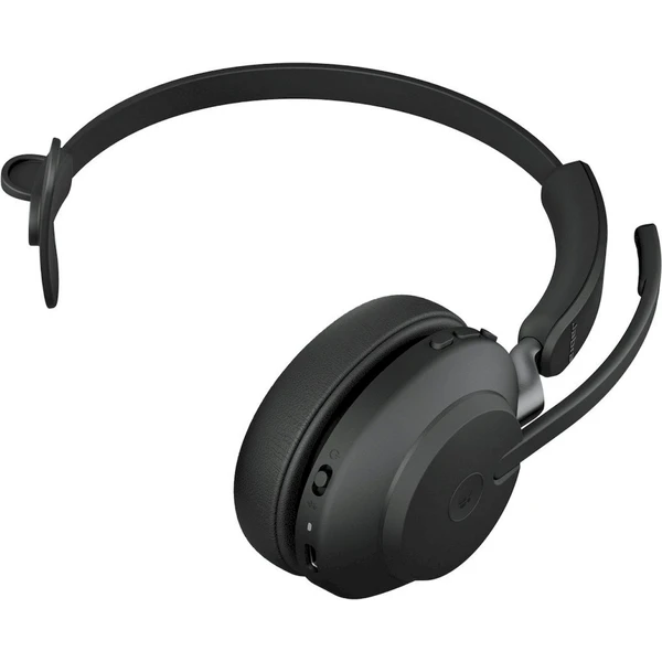 Jabra Evolve2 65 Link380/390a MS Mono bezdrátová sluchátka se stojánkem černá - Sluchátka - Obrázek AQ4J000K01